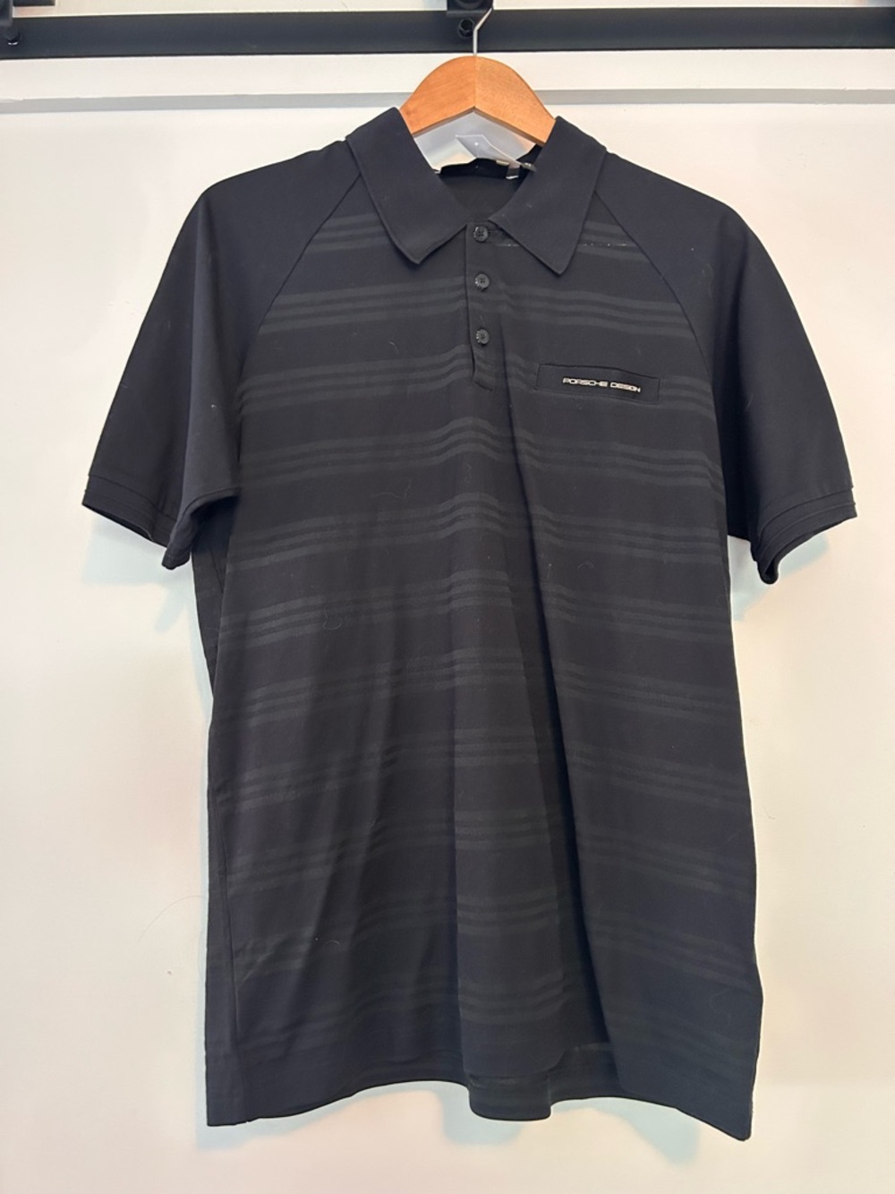 Porsche Design Adidas Men's Black Polo Shirt